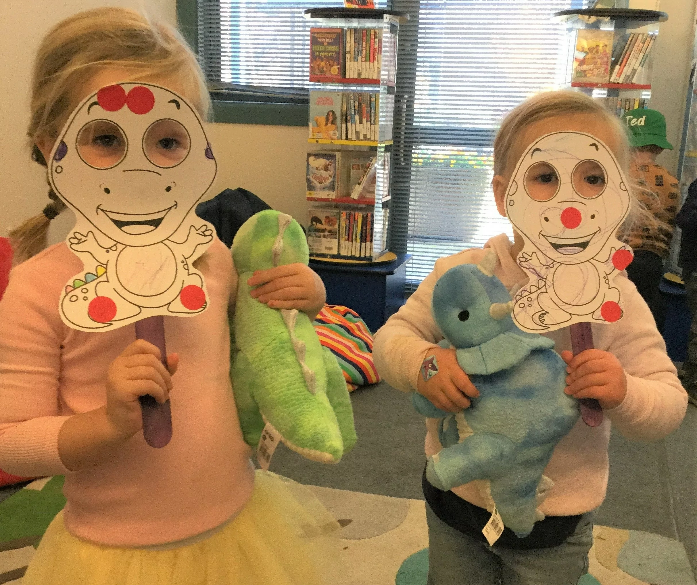 Children with their storytime craft