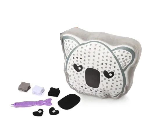 A koala pillow craft kit that is ready to make.