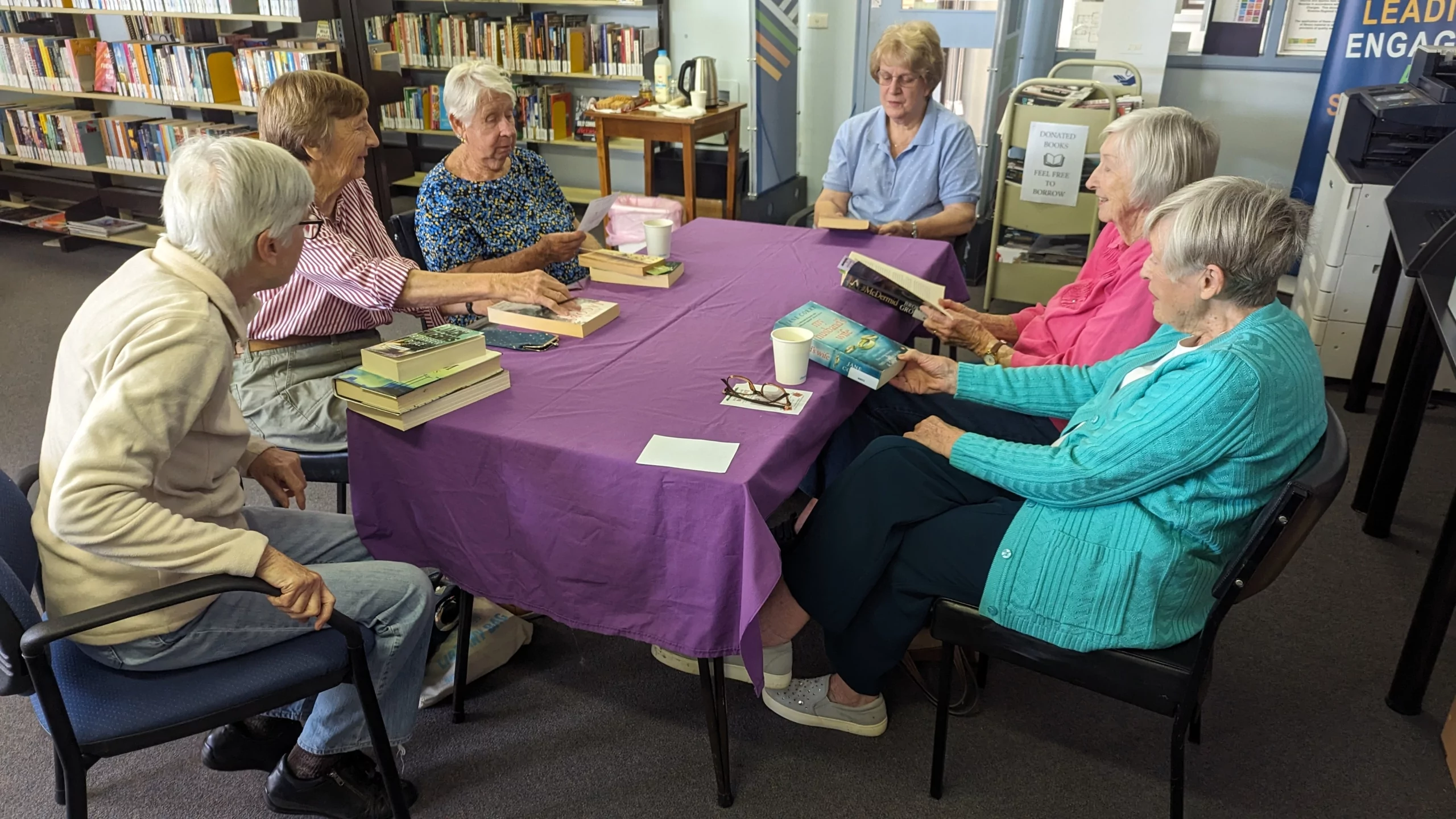 The bookworm social group at Adelong