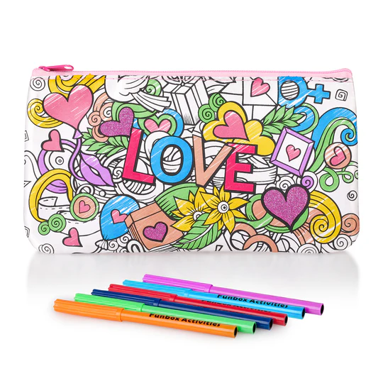 A pencil case to colour in